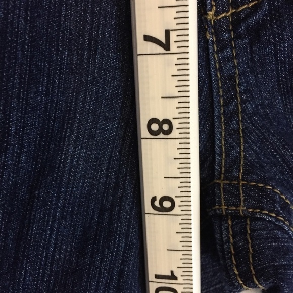 JD Collection Jeans Womens 33 Short Dark Wash Bootcut Mid Rise *Altered* - Picture 9 of 12